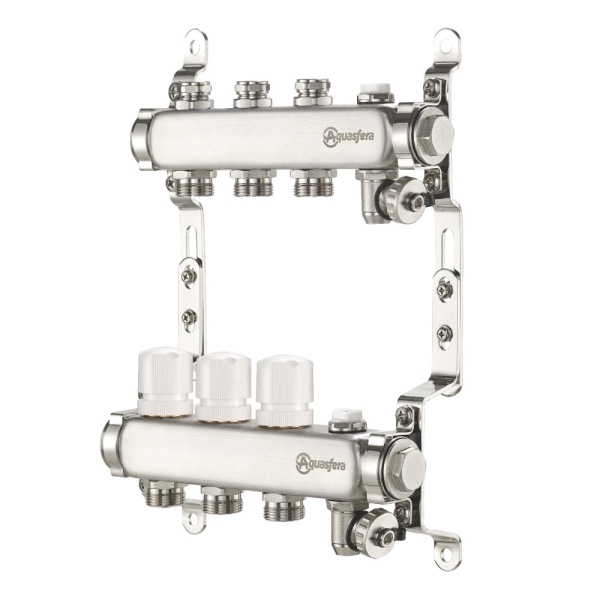 Группа коллект нерж баланс 1" м/м 2в 3/4" ЕК н/р в/к Aquasfera 9502-01