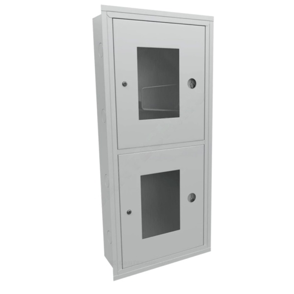 Шкаф пожарный встроен ШП-КО-320 ВОБ (1ПК+2огн) ЗМ 1300х540х230 бел Балтика-01