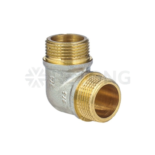 Угольник лат реборд Ду25 р/р никель ГОСТ 32585 Aquasfera 9005-03