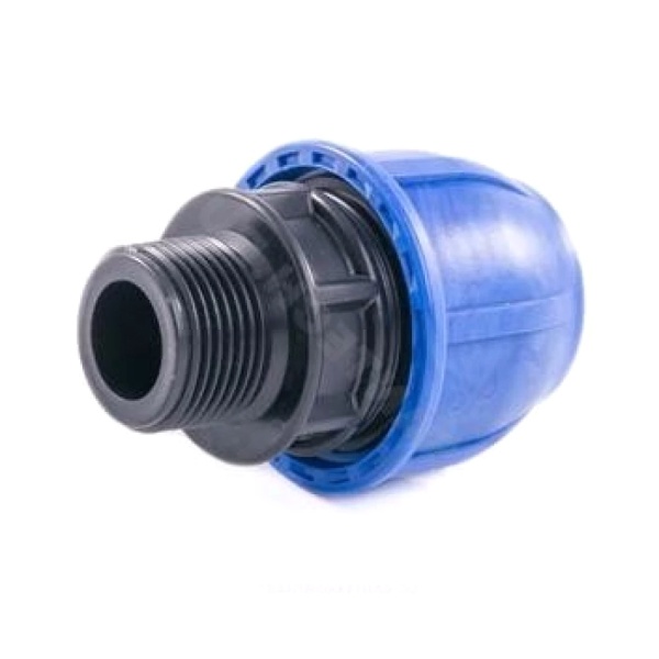 Муфта компресс ПЭ Дн25х3/4" НР Ру16 РосТурПласт 11504