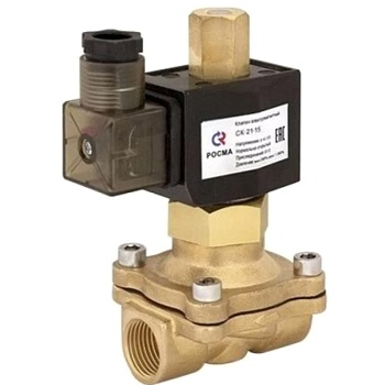 Клапан эл/магн лат НЗ СК-12 Ду25 Ру7 м/м кат 24В прям Росма 00000013042