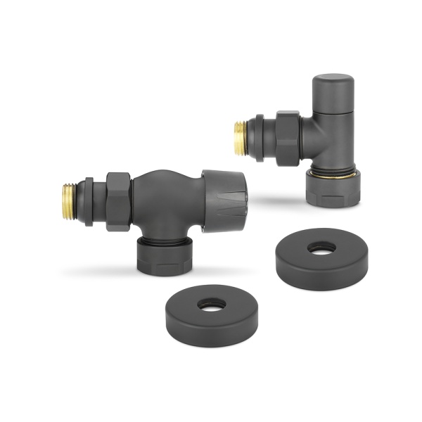 Комплект термостатический с запорным клапаном Varmega №3 VMDV12-210415, 1/2" x 3/4"EK ВР-НР, осевой,