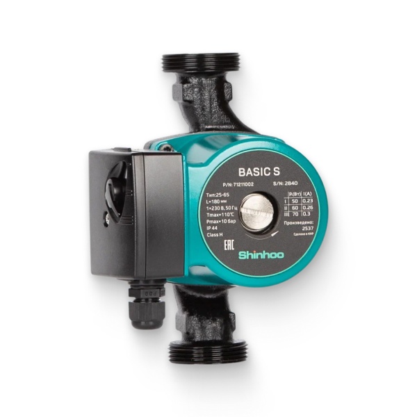 Насос циркул BASIC S 25-6S 180 PN10 230В в/к Shinhoo 71211002