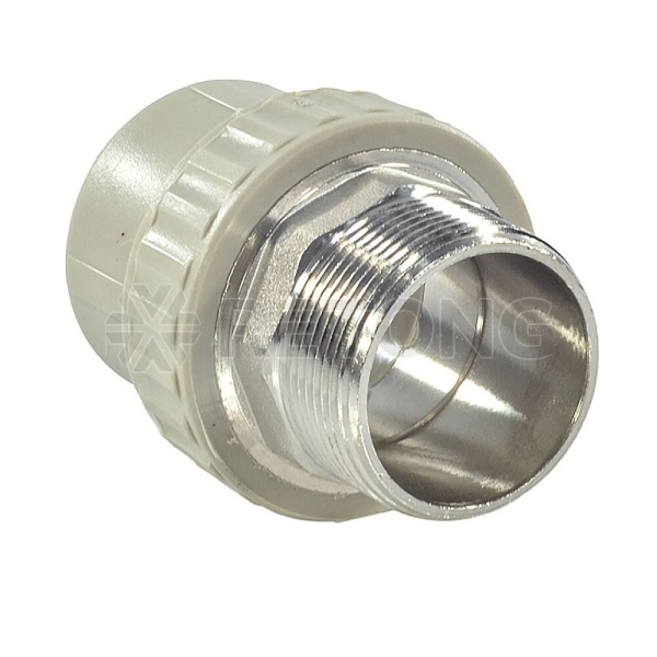 Муфта PP-R сер комб Дн40х1 1/2" НР п/ключ VALFEX 10135240Г