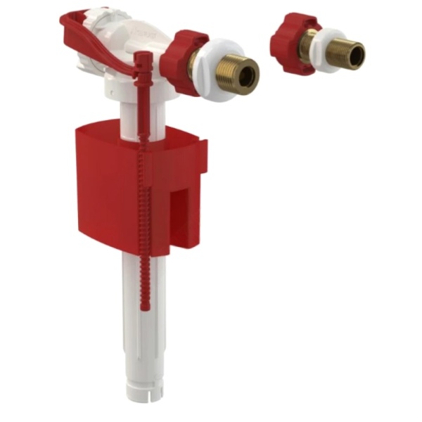 Арматура д/бачка налив 3/8" и 1/2" лат/ш б/под Alca A160UNI