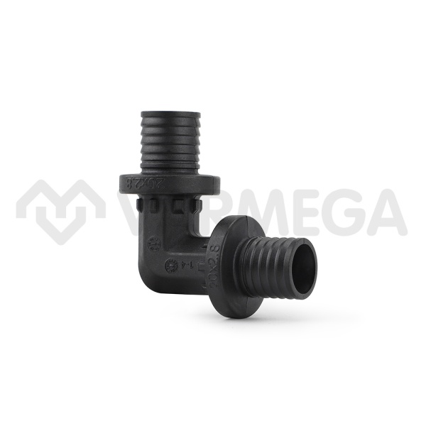 Угольник (угол) 90° равносторонний Varmega Slide-fit VM50802, 20 мм, аксиальный