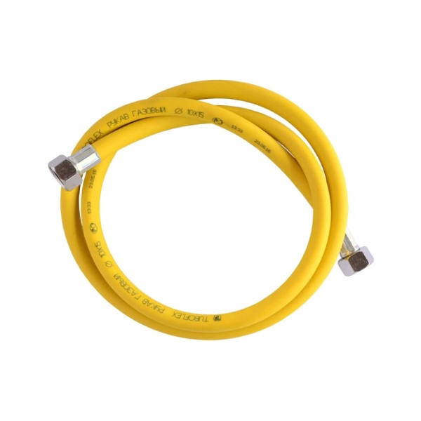 Подводка гибкая д/газа ПВХ Н1/2"-Н1/2" 2м лат/г dвн10 арм Tuboflex