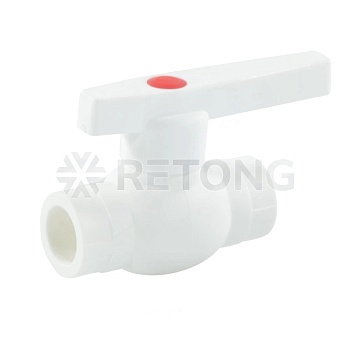 Кран шаровой PP-R бел Дн20 OPTIMA VALFEX VALF 10145020