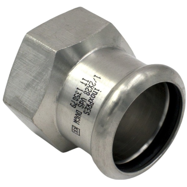 Муфта разъем нерж AISI316L Дн18х1/2" Ру16 пресс/ВР Inoxpres RM 184018003