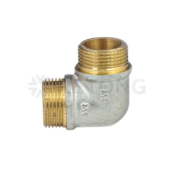 Угольник лат реборд Ду25 р/р никель ГОСТ 32585 Aquasfera 9005-03