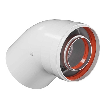 Отвод коаксиал промежут 60/100мм 45гр KRATS CW-45-01