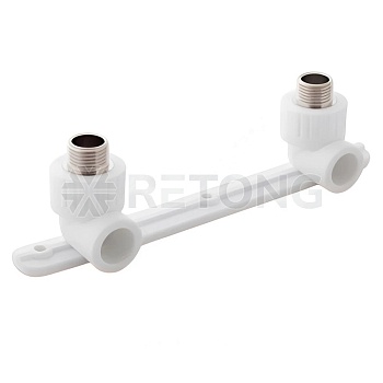 Планка монтаж PP-R бел Дн20х1/2" НР п/смесит РосТурПласт 10703