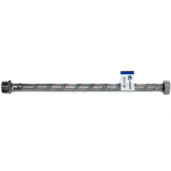 Подводка гибкая д/воды нерж М1/2"-Н1/2" 0.6м нж/г AQUALINE 04819