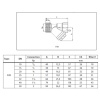 Кран шар лат 11Б27фт1М Ду50 Ру25 м/м рыч VALFEX VF.214.LR1.200.N/P59