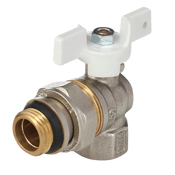 Кран шар лат 1128 Standard нк Ду20 Ру40 м/амер полн угл баб Aquasfera 1128-02