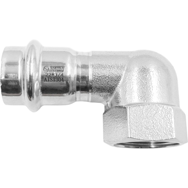 Угольник нерж AISI304 Дн18х1/2" пресс/ВР FS121 SantechSystems