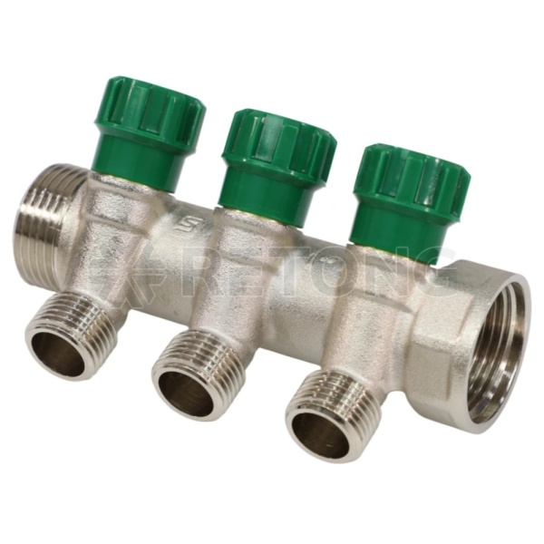 Коллектор лат клап рег 1" м/р 3в 1/2" ПУ н/р 36мм M210 SantechSystems