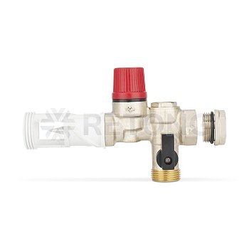 Группа безопасности бойлера Varmega VM16901, 3/4" (1/2"), с поворотным элементом, 7 бар