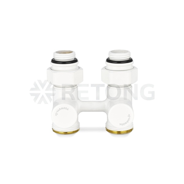 Узел нижнего подключения Varmega VMDV21-100415, 1/2"х3/4"EK НР, прямой, белый