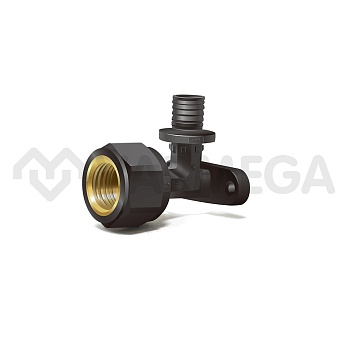 Угольник настенный (водорозетка) с внутренней резьбой Varmega Slide-fit VM51601, 16х1/2", с креплени