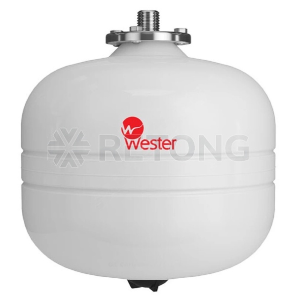Бак мембранный д/ГВС и гелио 12л 12атм 3/4" НР бел WDV Premium Wester 0-14-0360