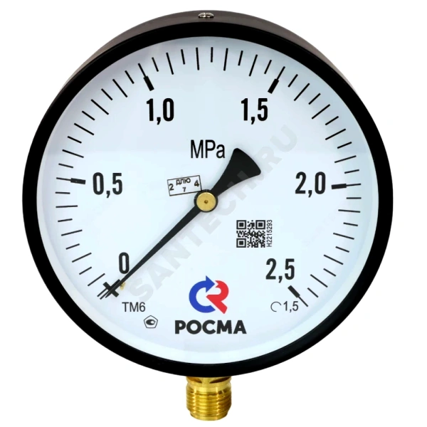 Манометр рад ТМ-610Р.00 0-1,6МПа(0-16кгс)Дк150 М20х1,5 ст Росма 00000006972