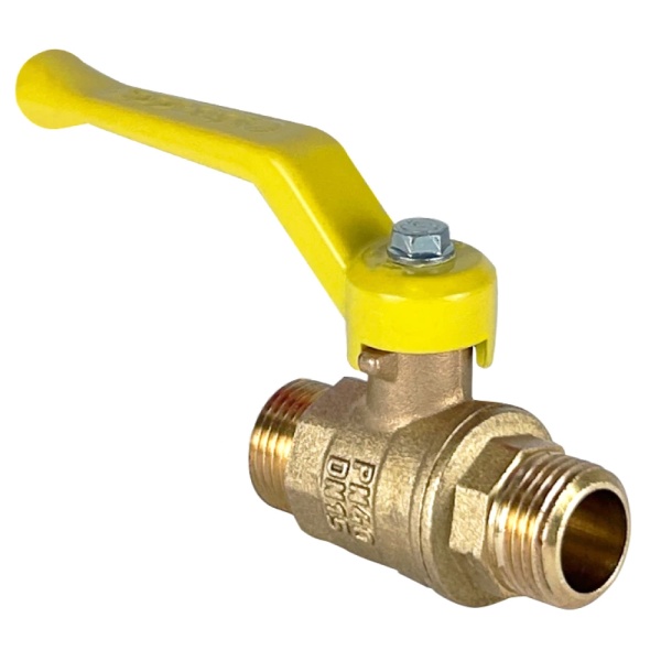 Кран шар лат газ 11Б27фтМ Ду15 Ру40 р/р рыч VALFEX VF.270.LR3.012.N/P59
