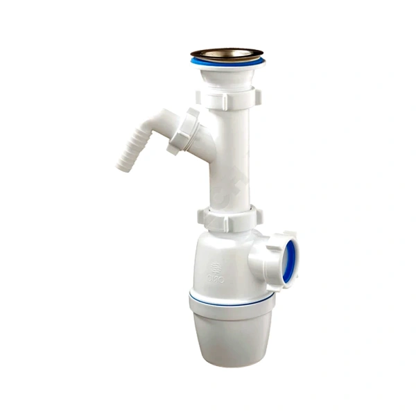 Сифон умыв/мойка бут 1 1/2"x40 отв нерж/сетка Орио А-4005