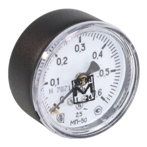 Манометр осев МП-50 0-0,6МПаДк50 G1/4" ст ЗТП Минск