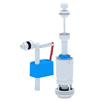 Арматура д/бачка набор 1/2" пл/ш б/под бел шток АНИ Пласт Эконом WC4050