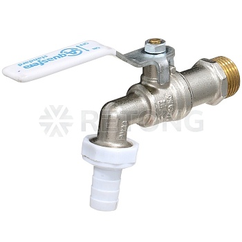 Кран шар водоразб лат нк 1119 Ду20 Ру16 р/штуц рыч Aquasfera Standard 1119-02