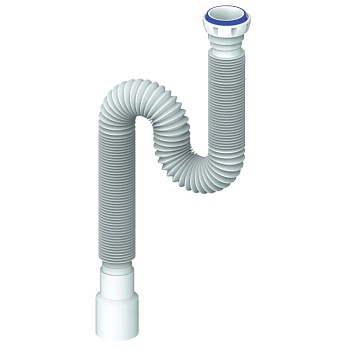 Гофра с гайкой 1 1/2"x40/50 L=480-1500мм Unicorn D155