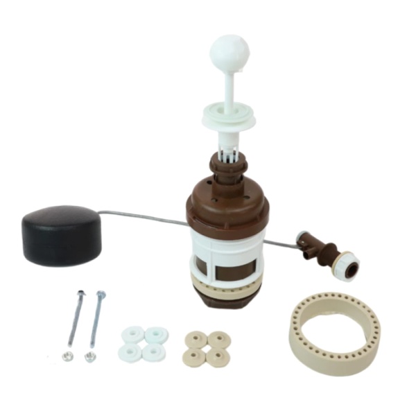 Арматура д/бачка набор 1/2" шар пл/ш б/под бел шток РБМ АС-1.1