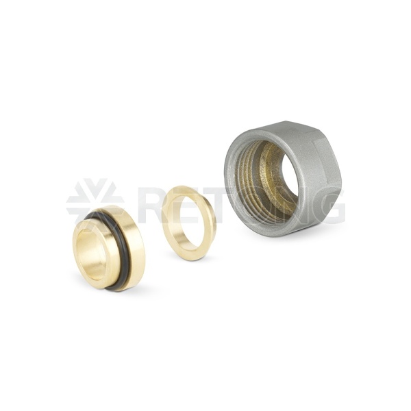 Резьбозажимное соединение (фитинг евроконус) Varmega VMDV30-301515, 3/4"EK для подключения медной тр