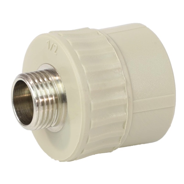 Муфта PP-R сер комб Дн25х3/4" НР VALFEX 10130025Г
