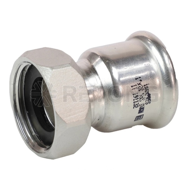 Муфта нерж AISI316L Дн35х1 1/2" Ру16 пресс/нак/г Inoxpres RM 183035002