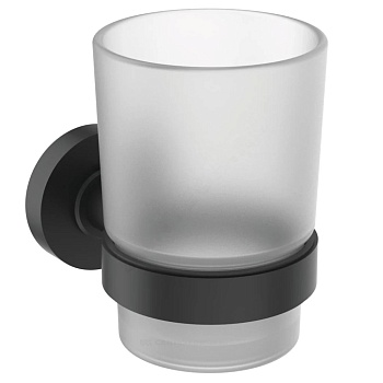 Стакан IOM с держат черн мат Ideal Standard A9120XG