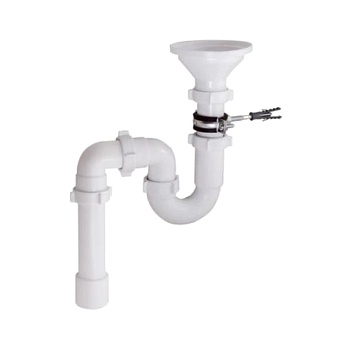 Сифон труб разрыв струи 1 1/2"x40 пер/тр 45гр 40/50 вып/воронка Орио RS-41078