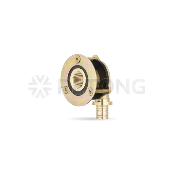 Угольник с внутренней резьбой Varmega Slide-fit VM52013, 20×1/2", с креплением под гипсоркатон, акси