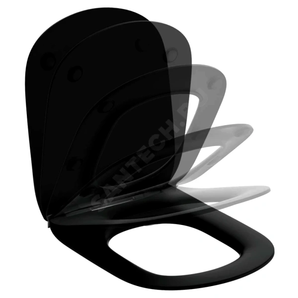 Сиденье д/унит TESI дюр микр черн Ideal Standard T3527V3
