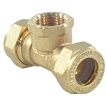 Тройник лат 25Aх1"х25 обж/м STAHLMANN STFL25000125BEF
