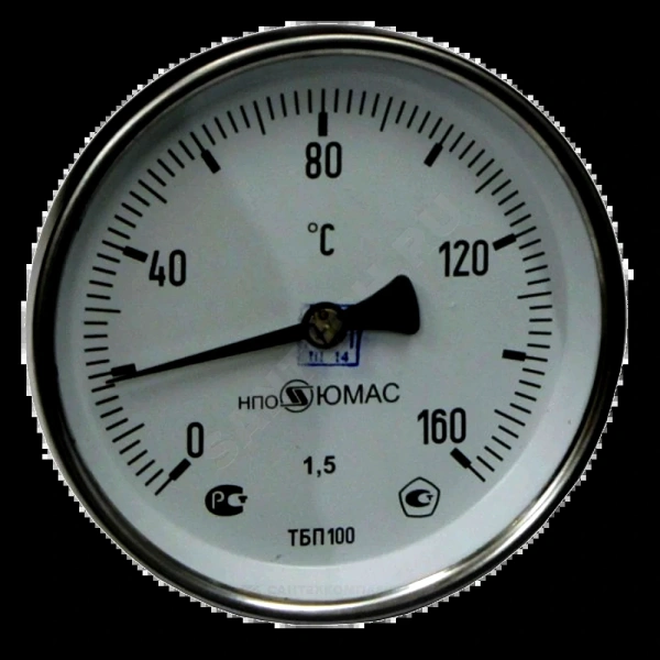 Термометр биметалл ТБП-Т 160С Дк63 L=50 G1/2" осев НПО ЮМАС
