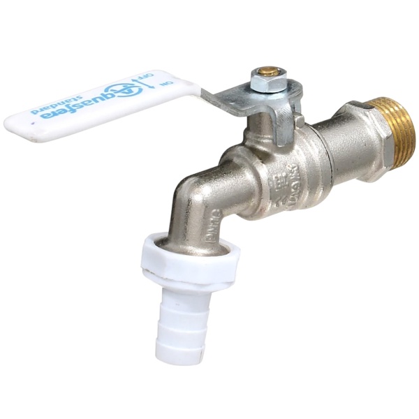 Кран шар водоразб лат нк 1119 Ду20 Ру16 р/штуц рыч Aquasfera Standard 1119-02