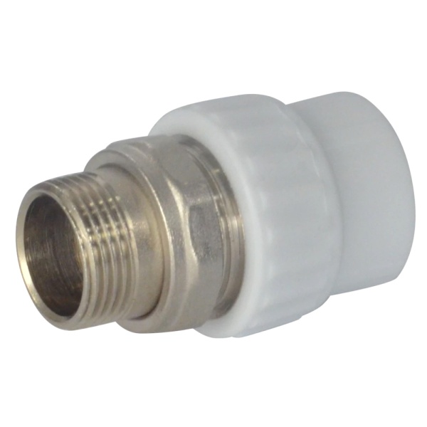 Муфта PP-R бел комб разъем Дн25х3/4" НР д/рад VALFEX 10159025