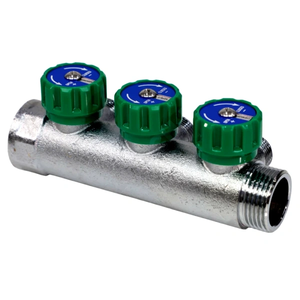 Коллектор лат клап рег 1" м/р 3в 1/2" ПУ н/р 45мм M110 SantechSystems