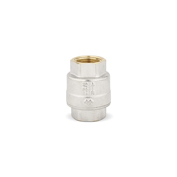 Обратный клапан Varmega VM04801, 1/2" ВР, с металлическим седлом, никелированный