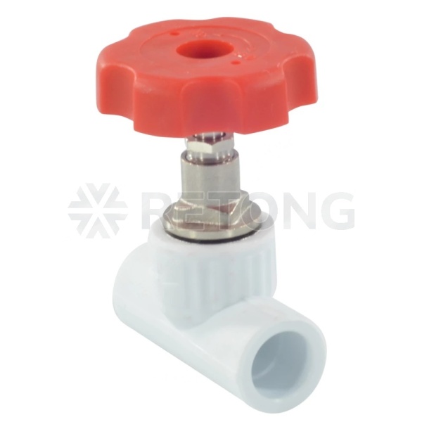 Клапан PP-R бел запорн Дн20х90гр VALFEX 10146020