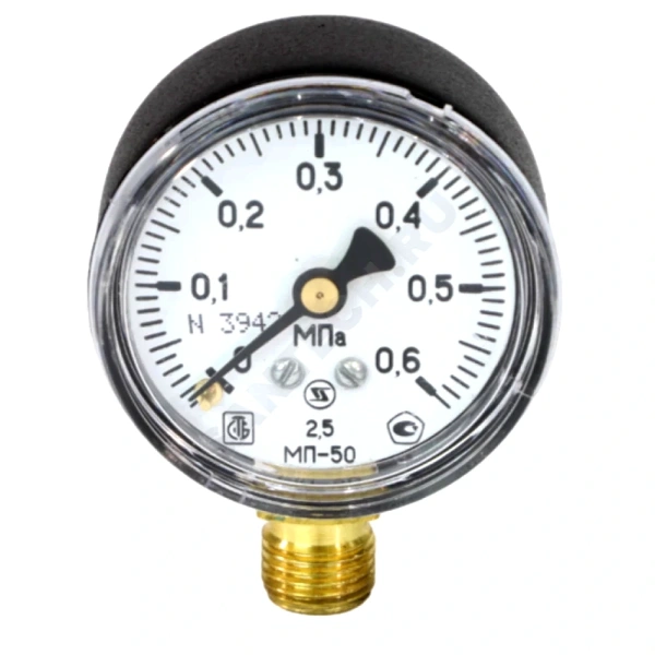 Манометр рад МП-50 0-0,6МПаДк50 G1/4" ст ЗТП Минск