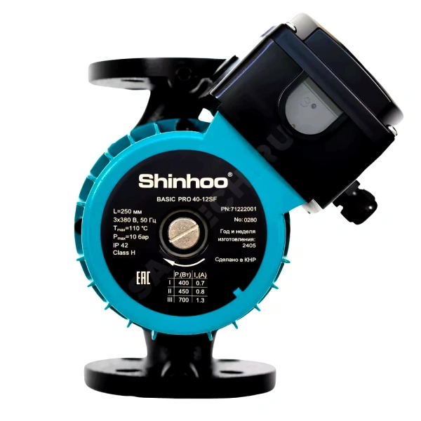 Насос циркул BASIC PRO 65-18SF PN10 400В в/к Shinhoo 71242004
