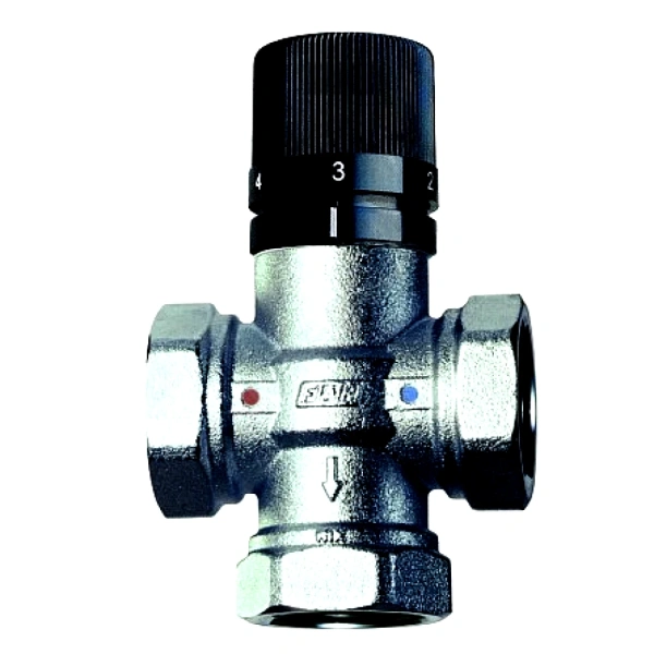 Клапан смес т/стат лат Ду15 Ру10 м/м Kvs2.2 25-65C Far FA 3950 12